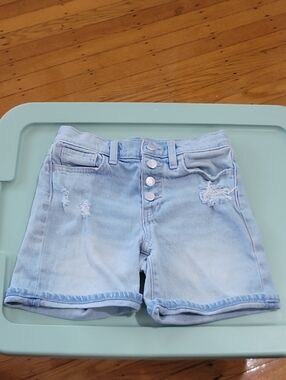 Old Navy Light Blue High-Rise Denim Shorts